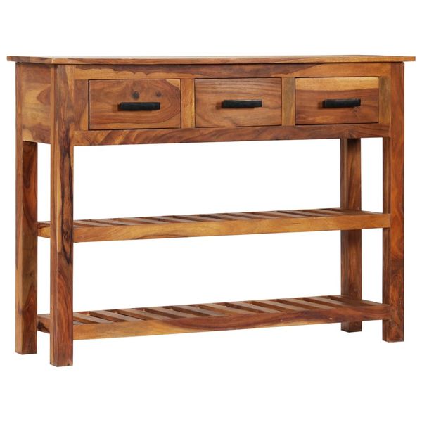 vidaXL Komoda s 3 zásuvkami 110x30x80 cm masívne teakové drevo