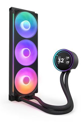 NZXT vodný chladič Kraken 360 ELITE RGB / 3x120mm RGB fan / 4-pin PWM / LCD disp. / 6 rokov Vodný chladič, pre CPU, pre Intel i AMD, LCD displej, 3× 120mm ventilátor, socket 1851, 1700, 1200, 115x, AM5, AM4, 4pin PWM, RGB