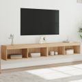 vidaXL TV skrinky s LED svetlami 2 ks dub sonoma 100x30x30 cm