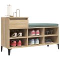 vidaXL Botník dub sonoma 102x36x60 cm spracované drevo