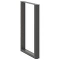 vidaXL Nohy barového stola v tvare U, 2 ks, antracitové, 60 x (90-91) cm, oceľové