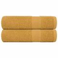 vidaXL Sprchové osušky FROGN 2 ks zlaté 70x140 cm 360 g/m²