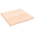 vidaXL Stolová doska 60x60x2 cm neošetrený dubový masív