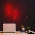 Neon LED svetlo BOLT červený Bat + USB FLNE06 Forever Light