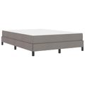 vidaXL Posteľ s pružinovým rámom Sivohnedá 140 x 190 cm látka