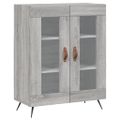 vidaXL Vysoká skrinka sivý dub sonoma 69,5x34x180 cm spracované drevo