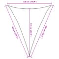 vidaXL Slnečná plachta 160 g/m² trojuholníková svetlosivá 5x6x6 m HDPE
