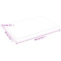 vidaXL Stolová doska tmavohnedá 80x60x(2-4)cm ošetrený masív hrany