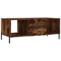 vidaXL Konferenčný stolík dymový dub 102x50x40 cm kompozitné drevo