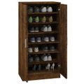 vidaXL Botník dymový dub 55x35x108 cm spracované drevo