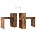 vidaXL Stôl Staré drevo Kompozitné drevo 108 x 55 x 103.5 cm