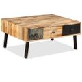 vidaXL Konferenčný stolík z recyklovaného teakového dreva, 90x65x40 cm