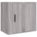vidaXL Nástenné nočné stolíky 2 ks sivé dub sonoma 50x30x47 cm