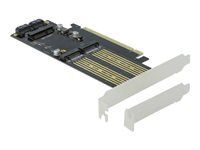 Radič úložiska - mSATA, M.2 - M.2 karta / mSATA - nízky profil - SATA 6Gb/s, PCIe 4.0 x16