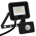 vidaXL LED reflektor so senzorom 10 W teplé biele svetlo