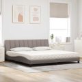 vidaXL Posteľ s matracom Hanko sivohnedá 200x200 cm látka