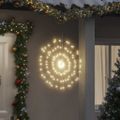 vidaXL Vianočné hviezdicové svetlo 140 LED teplé biele 17 cm