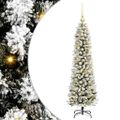 vidaXL Umelý vianočný stromček Biela 120 cm PVC, kov a plast