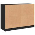 vidaXL Komoda čierna 102x37x75,5 cm kompozitné drevo
