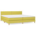 vidaXL Boxspring posteľ s matracom zelená 200x200 cm látka