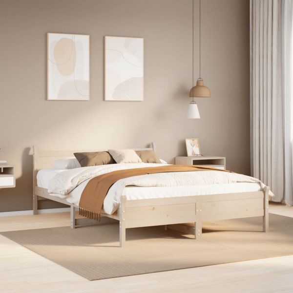 vidaXL Posteľ bez matraca 140x200 cm masívna borovica