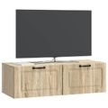 vidaXL Nástenná TV skrinka Dub sonoma 98 x 41 x 30 cm Kompozitné drevo