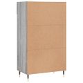 vidaXL Botník sivý dub sonoma 60x35x105 cm kompozitné drevo