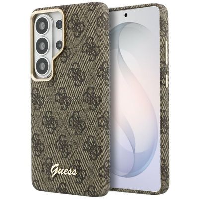 Guess case 4G Script MagSafe pre Samsung Galaxy S26 Ultra hnedá