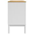 vidaXL Komoda FLORO biela 114x43x74 cm borovicový masív