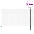 vidaXL Zvarené pletivo s podperami 25 x 1,4 m PVC potiahnutá oceľ