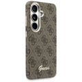 Puzdro Guess case 4G Script MagSafe pre Samsung Galaxy S26 hnedé