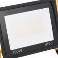 vidaXL LED reflektor s rukoväťou 100 W teplé biele svetlo