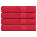 vidaXL Uteráky FROGN 4 ks červené 100x200 cm 360 g/m²