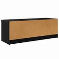 vidaXL TV skrinka 102 x 35 x 36,5 cm Čierny dub Kompozitné drevo