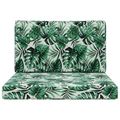 vidaXL Vankúš na vonkajšiu pohovku Polyester Vzor s listami 80 x 80 cm
