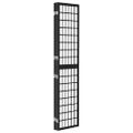 vidaXL Skladací paraván so 4 panelmi japonský štýl 160x170 cm čierny