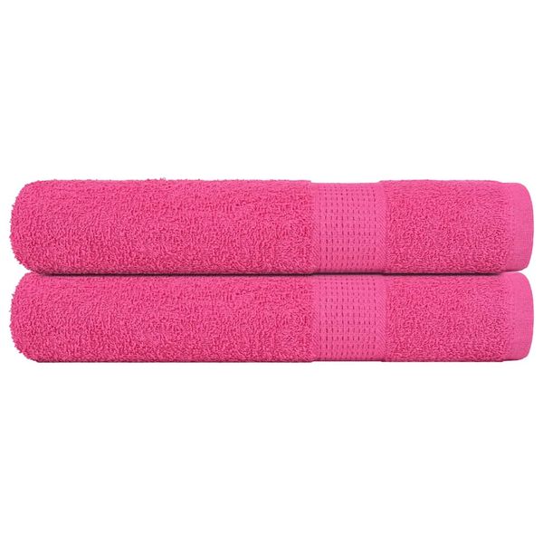 vidaXL Uteráky FROGN 2 ks ružové 100x200 cm 360 g/m²