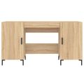 vidaXL Stôl dub somoma 140x50x75 cm kompozitné drevo