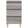 vidaXL Nočný stolík sivý sonoma 40x35x70 cm spracované drevo