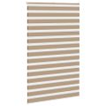vidaXL Zebrová roleta pieskovo hnedá 140x230 cm šírka látky 135,9 cm polyester