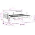vidaXL Rozkladacia denná posteľ s matracmi žltá 90x200 cm zamat