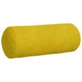 vidaXL Podložkové vankúše 2 pcs Žltá Ø 15 x 40 cm Kordúrová tkanina