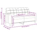 vidaXL 2-miestna pohovka s vankúšmi čierna 140 cm zamat