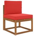 vidaXL Vankúš na vonkajšiu pohovku Polyester Červená 60 x 60 cm