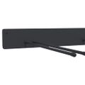 vidaXL Stojan na skladovanie záhradného náradia 2 ks čierna oceľová