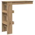 vidaXL Nástenný barový stôl Artisan Dub 102x45x103,5 cm