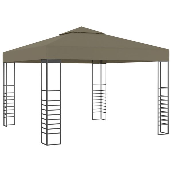 vidaXL Záhradný stan 3x3 m, sivohnedý 180 g/m²