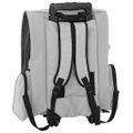 vidaXL Vozík pre domáce zvieratá 3 v 1, dizajn, sivý, 48 x 32 x (57-106) cm, oxfordská látka