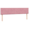 vidaXL Box Spring Posteľ s matracom Ružová 200x210 cm Zamat