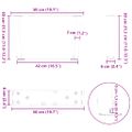 vidaXL Nohy konferenčného stolíka v tvare V, 2 ks, antracitové, 50 x (30-31,3) cm, oceľ